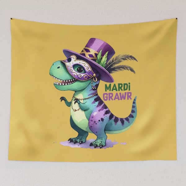 Item preview, Mardi Grawr Dinosaur Lover New Orleans  designed and sold by ArtMeetsPizza.
