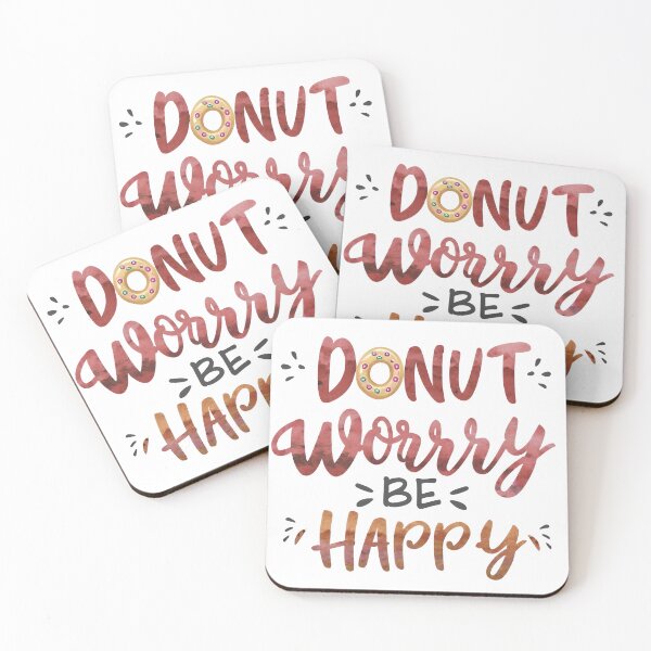 Item preview, a donut says donut worry be happy designed and sold by Babajexodas.