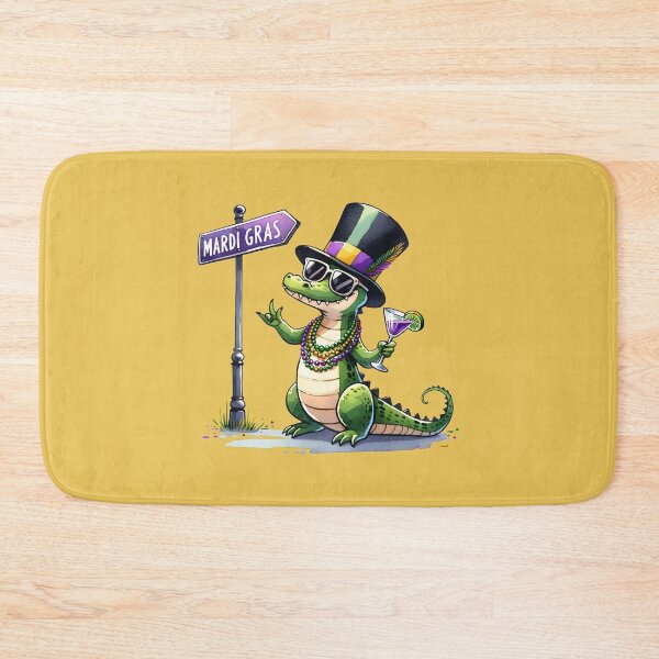 Item preview, Mardi Gras Gator Lover New Orleans  designed and sold by ArtMeetsPizza.