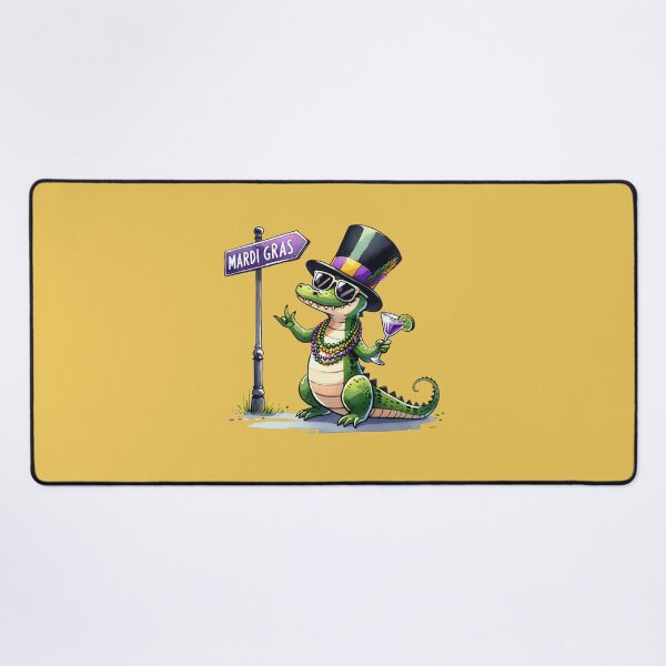 Item preview, Mardi Gras Gator Lover New Orleans  designed and sold by ArtMeetsPizza.