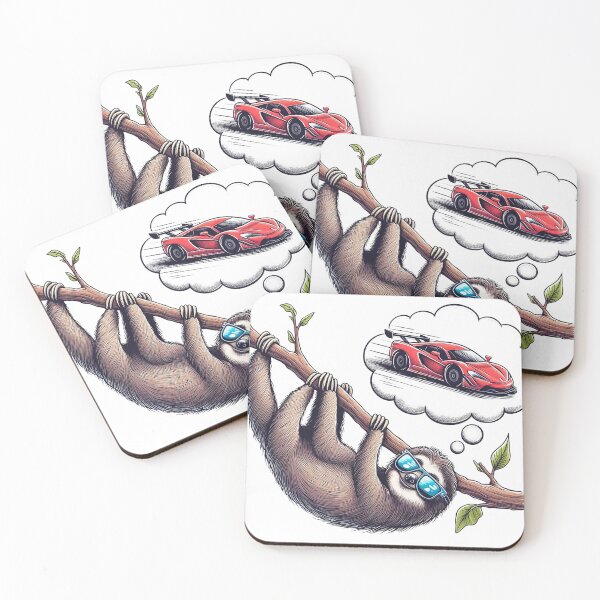 Item preview, Sloth Racer designed and sold by TextileTrove.