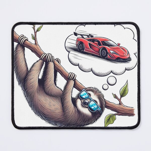 Item preview, Sloth Racer designed and sold by TextileTrove.
