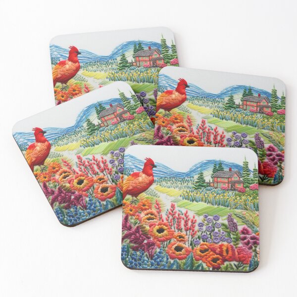 Item preview, Countryside In Embroidery Print II designed and sold by NDMDesignStudio.