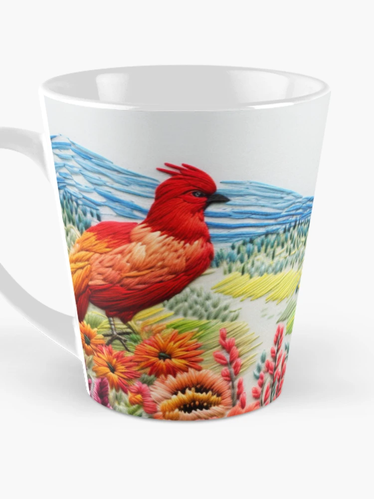 Thumbnail 3 of 4, Coffee Mug, Countryside In Embroidery Print II designed and sold by NDMDesignStudio.