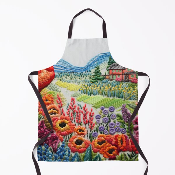 Item preview, Countryside In Embroidery Print II designed and sold by NDMDesignStudio.