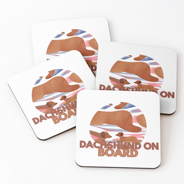 Item preview, Dachsund on board  designed and sold by warningstickers.