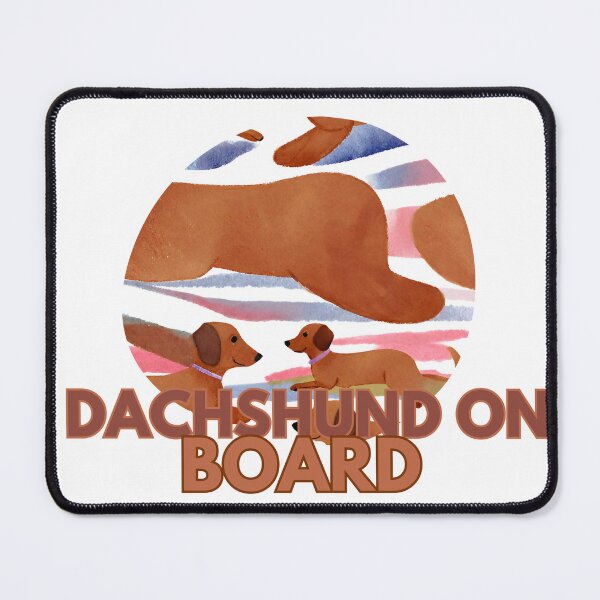 Item preview, Dachsund on board designed and sold by warningstickers.