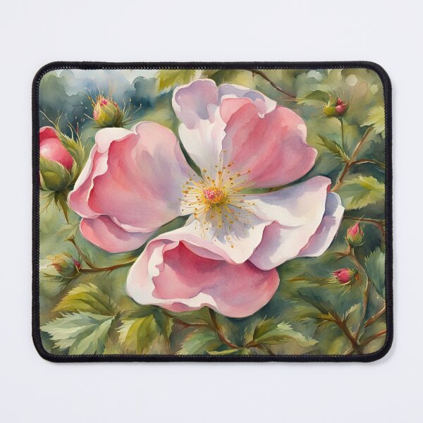 Item preview, Dog Rose (Rosa canina) - British Wildflowers designed and sold by Country-Artist.