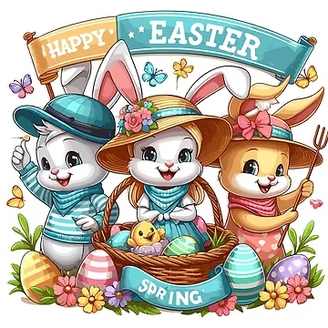 Artwork thumbnail, Vintage Spring Easter by Designowner