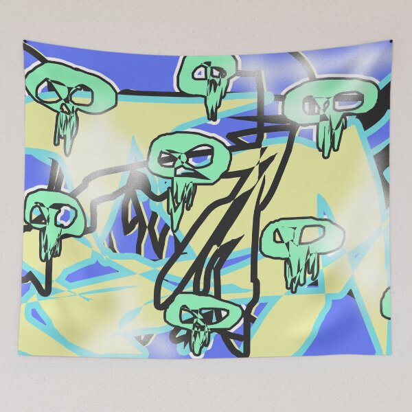 Item preview, Skulls, Blur Targets (Beach) designed and sold by skullbal.