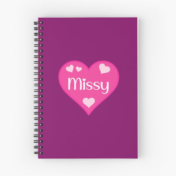 Item preview, Missy Name Pink Heart  designed and sold by Jeallan Designs.