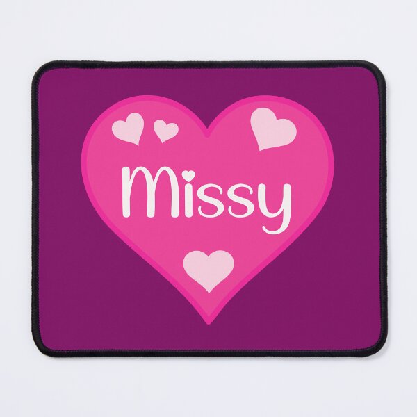 Item preview, Missy Name Pink Heart designed and sold by Jeallan Designs.