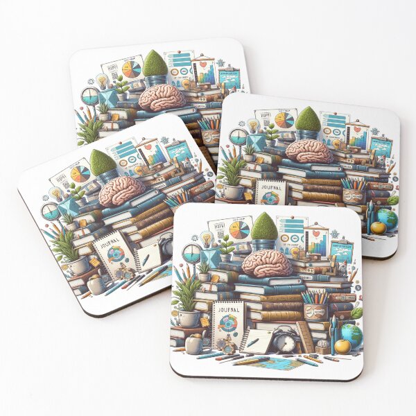 Item preview, Stacks of Books with Plants Journals and Brains designed and sold by kylmllr101684.
