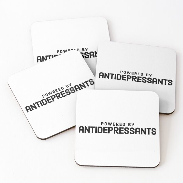 Item preview, Powered by antidepressants designed and sold by Angry Swan Designs.