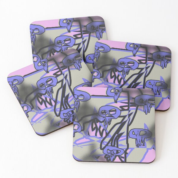 Item preview, Skulls, Blur Targets (Pink Violet) designed and sold by skullbal.