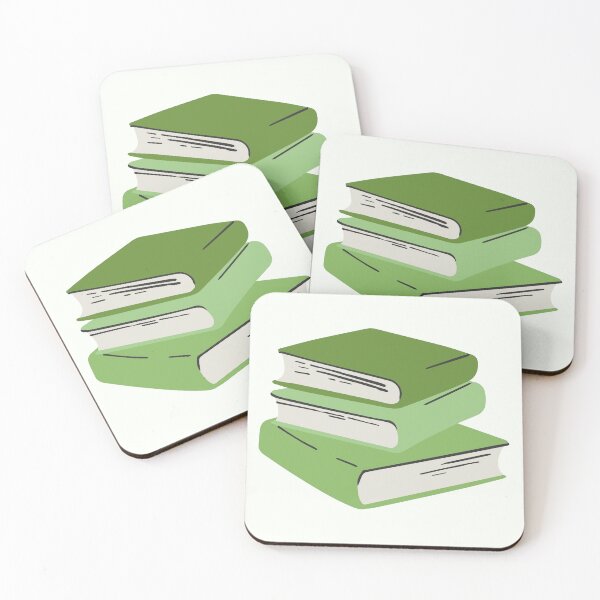 Item preview, green book stack designed and sold by lollydesigned.