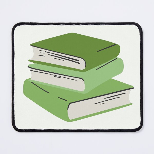 Item preview, green book stack designed and sold by lollydesigned.
