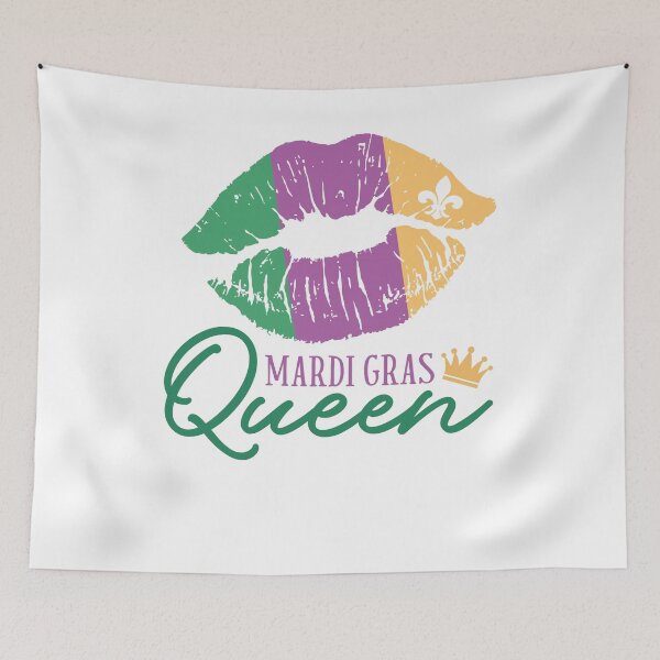 Item preview, Mardi Gras Lips Queen Carnival Trendy Louisiana Mardi Gras Women  designed and sold by millionair3.