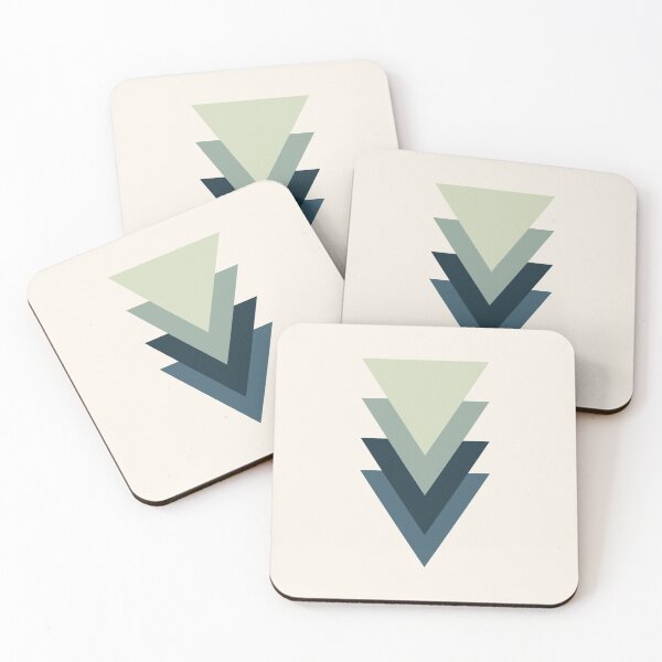 Item preview, Four Shades Green Triangles designed and sold by alessiazoe.
