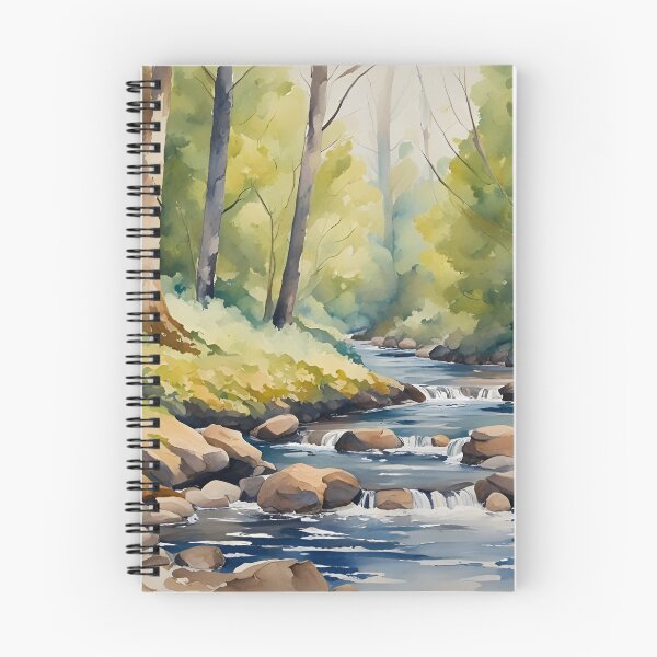 Item preview, Woodland Stream and Wildflowers - Countryside Scenes designed and sold by Country-Artist.