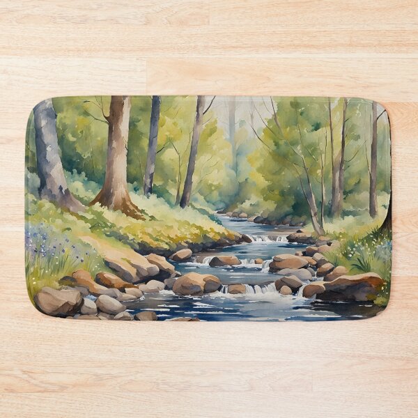Item preview, Woodland Stream and Wildflowers - Countryside Scenes designed and sold by Country-Artist.