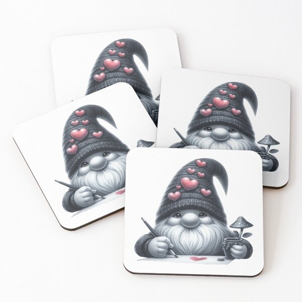 Item preview, Gnome's Love Canvas: Painting Hearts designed and sold by formanienazarty.