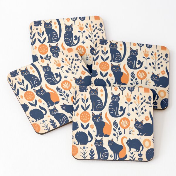 Item preview, Boho - Abstract Cat Pattern designed and sold by PatternInArt.