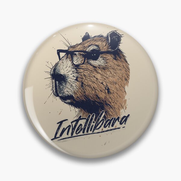 Item preview, The Wise Whiskers - Scholarly Capybara Art designed and sold by Sir Meow Meow.