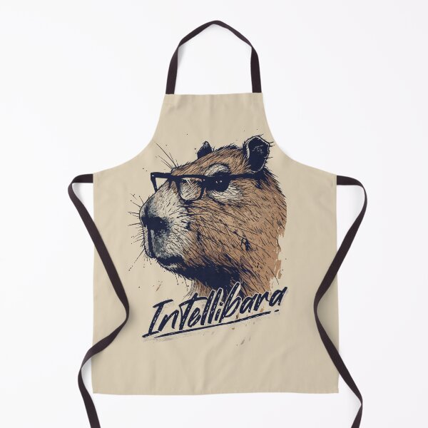 Item preview, The Wise Whiskers - Scholarly Capybara Art designed and sold by Sir Meow Meow.