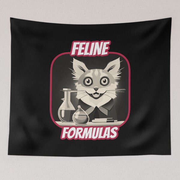 Item preview, Funny cute chemist cat. Feline formula. Science chemistry humor. designed and sold by Unitepeople.