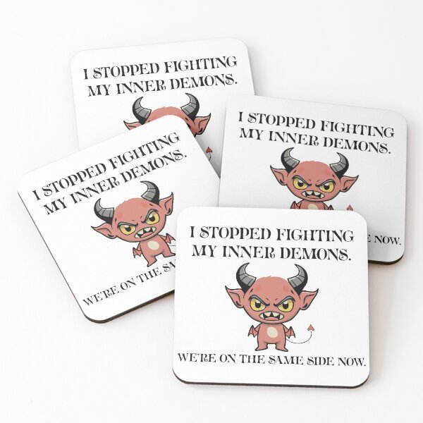 Item preview, I Stopped Fighting My Inner Demons designed and sold by Angry Swan Designs.