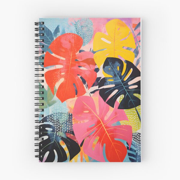Item preview, Colorful monstera leaves, tropical mosaic designed and sold by Plant-shop.