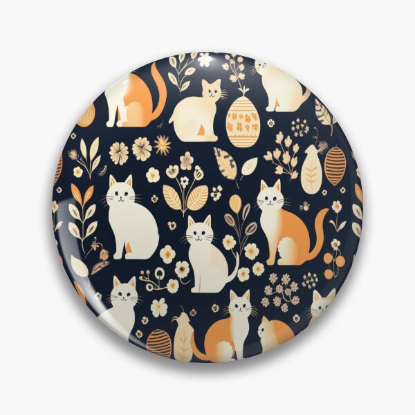 Item preview, Boho - Abstract Blue Cat Pattern designed and sold by PatternInArt.