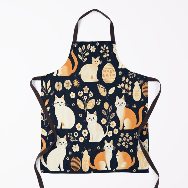Item preview, Boho - Abstract Blue Cat Pattern designed and sold by PatternInArt.