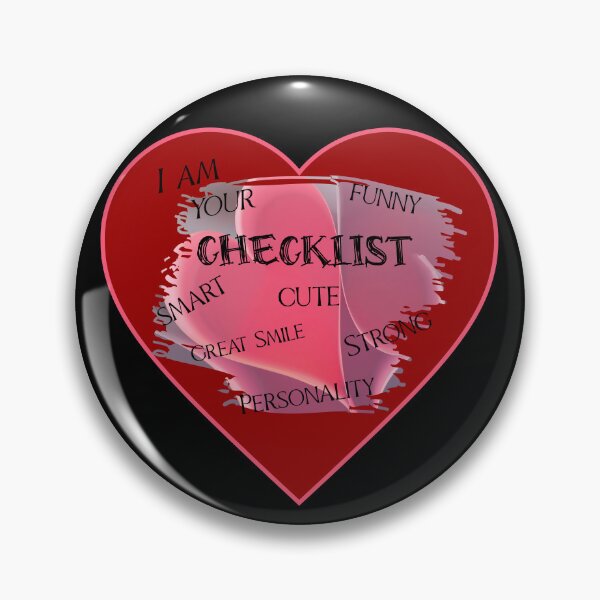 Item preview, I Am Your Heart's Checklist designed and sold by 5PointsDigital.