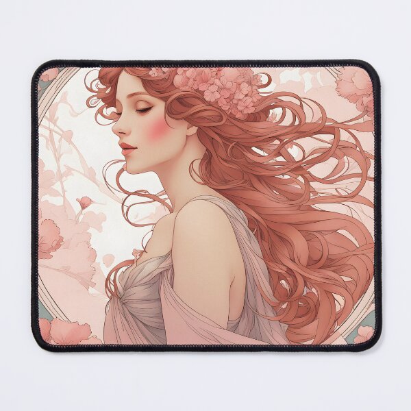 Item preview, Diseño Elegarta - Art nouveau - Arte inspirado en Mucha - Amor romántico 3 designed and sold by Mucha-style-art.