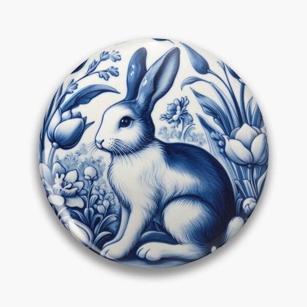 Item preview, Vintage Dutch Tile: Rabbit No.1 designed and sold by ArtNook777.