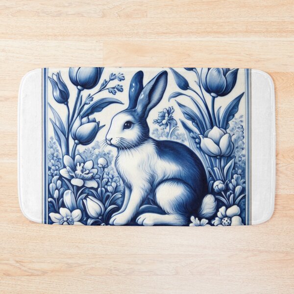 Item preview, Vintage Dutch Tile: Rabbit No.1 designed and sold by ArtNook777.