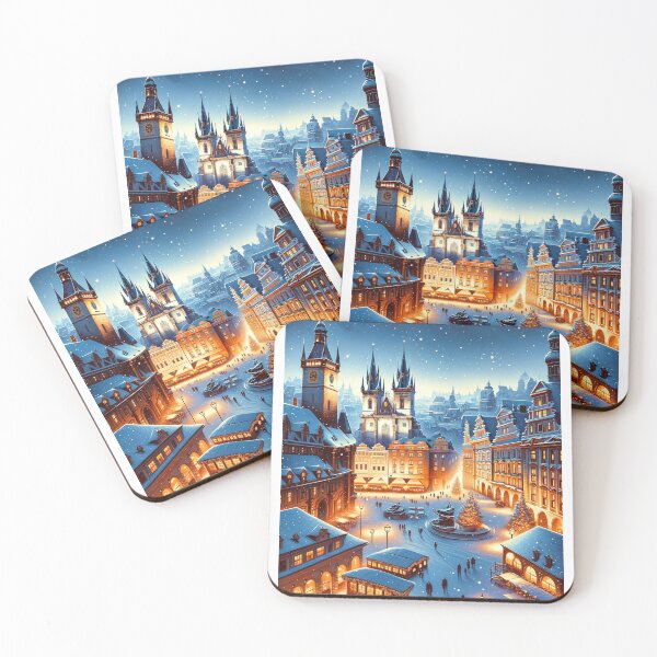 Item preview, Prague Czech Republic- Digital art poster designed and sold by TravelMarvel.