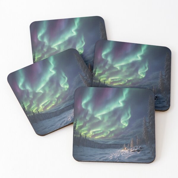 Item preview, Imaginary View of Northern Lights designed and sold by LunarNebula.