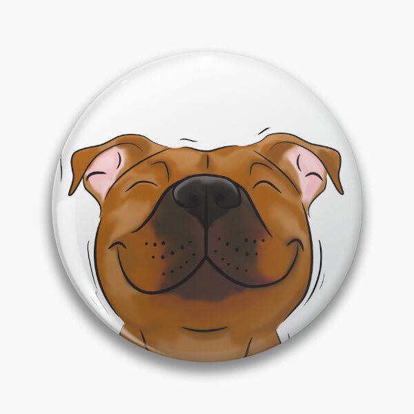 Item preview, Smiling Red Staffy (stafford) Staffy Love designed and sold by jolographics.