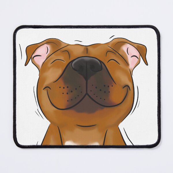 Item preview, Smiling Red Staffy (stafford) Staffy Love designed and sold by jolographics.