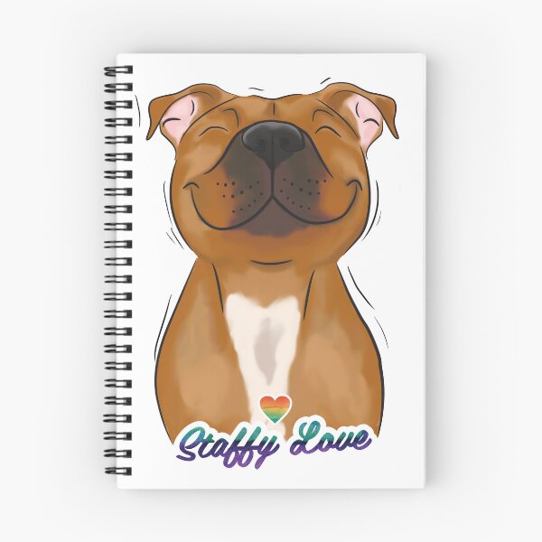 Item preview, Smiling Red Staffy (stafford) Staffy Love designed and sold by jolographics.