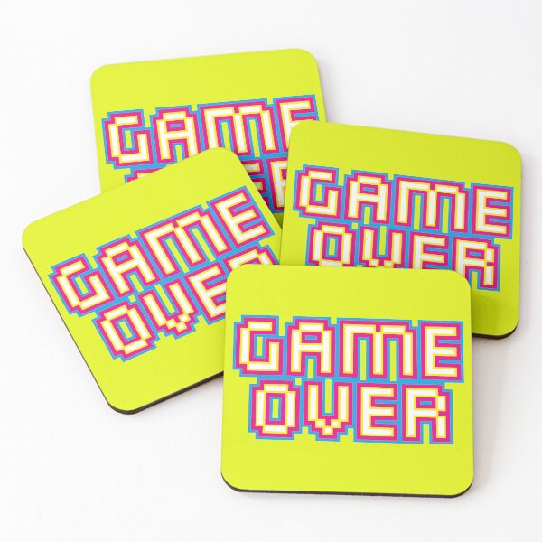 Item preview, GAME OVER - Pop Typography designed and sold by octoartopus.