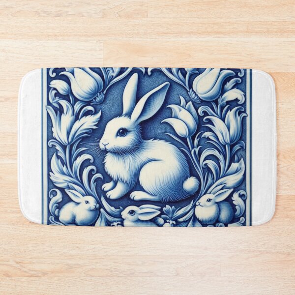 Item preview, Vintage Dutch Tile: Rabbit No.2 designed and sold by ArtNook777.