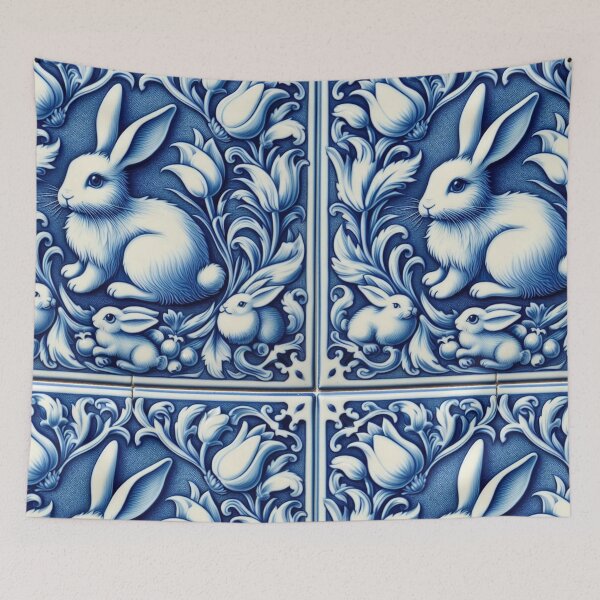 Item preview, Vintage Dutch Tile: Rabbit No.2 designed and sold by ArtNook777.