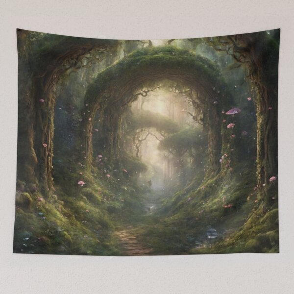 Item preview, Imaginary Mythical Forest View designed and sold by LunarNebula.