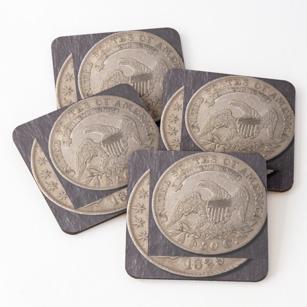 Item preview, 1829  Capped Bust Half Dollar Choice VF Obverse overlapping Reverse designed and sold by coinsxcrochet.
