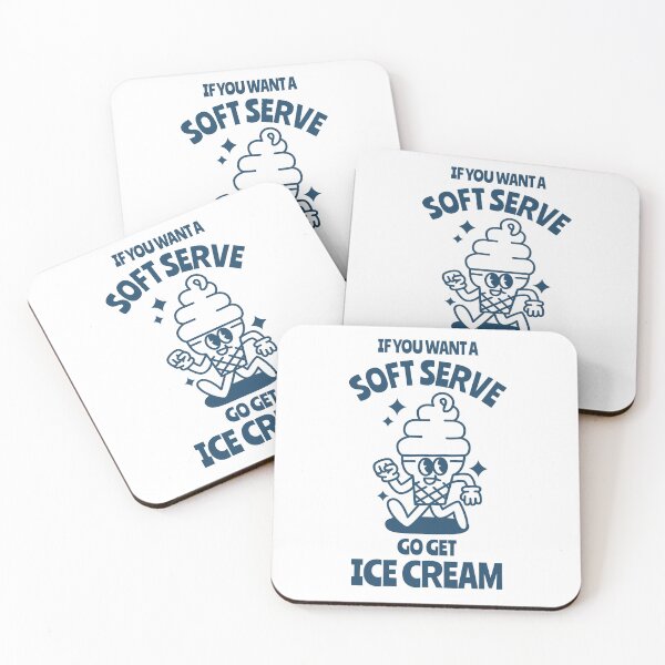 Item preview, Soft serve retro character with funny quote. designed and sold by monkik.