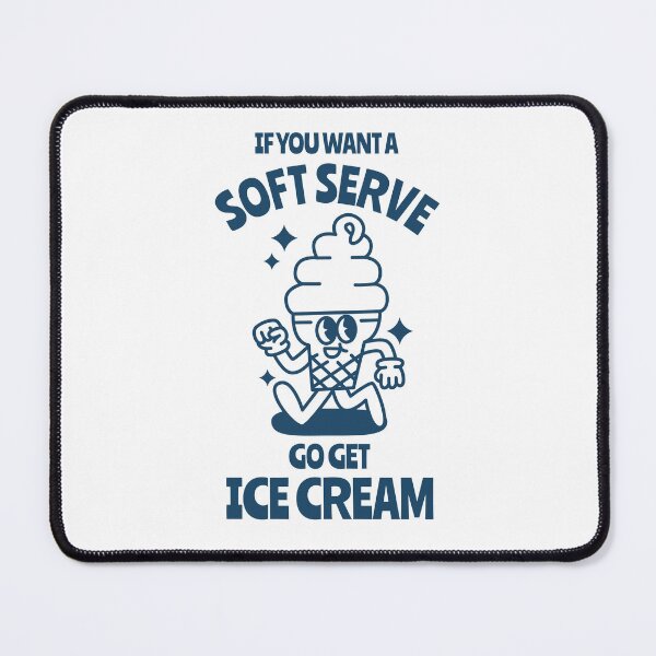 Item preview, Soft serve retro character with funny quote. designed and sold by monkik.